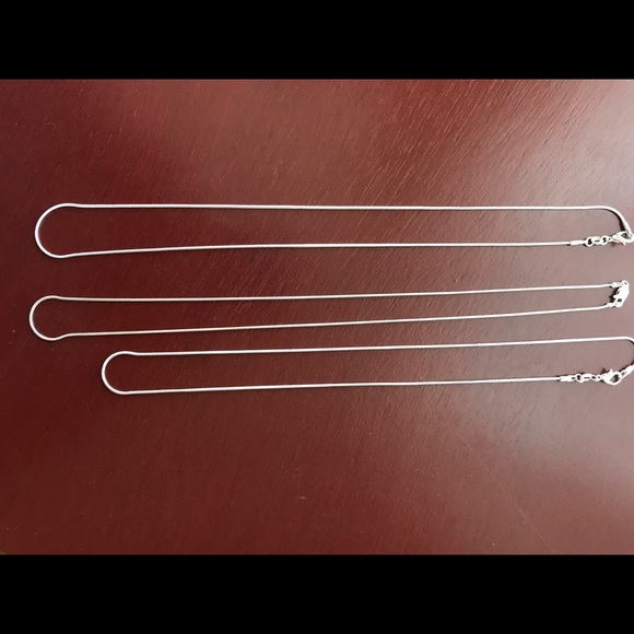 925 Sterling silver plated snake chains - Picture 2 of 5